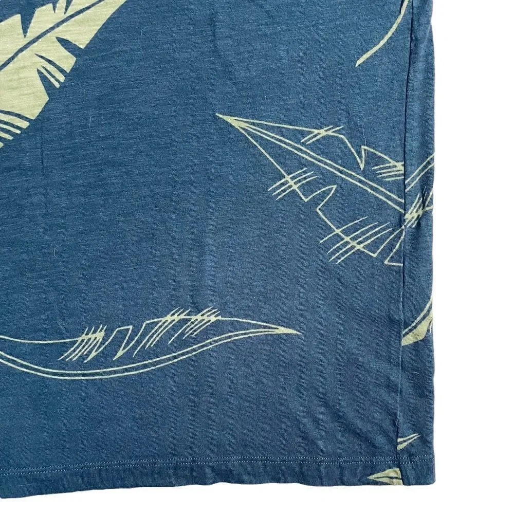 Banana Republic blue leaf
